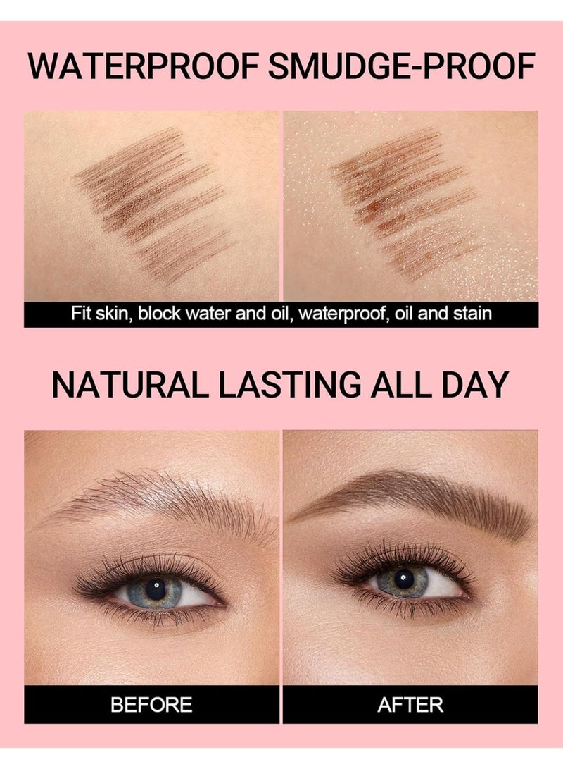 كيلا أقلام حواجب سائلة مايكرو بليدنج للنساء، قلم حواجب مقاوم للماء بطرف فرشاة بزاوية لرسم خطوط تشبه الشعر، سريع الجفاف متعدد الاستخدامات للحواجب وخط الشعر واللحية، 01 - Image 5